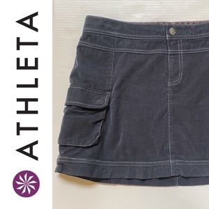 Athleta corduroy cargo skirt
